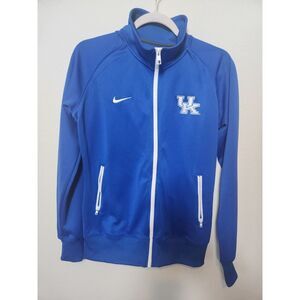 Nike University of Kentucky Dri-Fit Full Zip Jacket Pockets Large Blue White Men